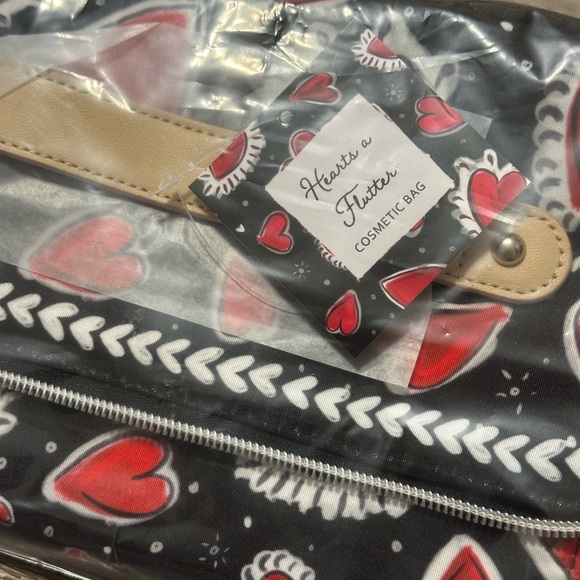 Brighton Heart Print Cosmetic Bag - Picture 3 of 4